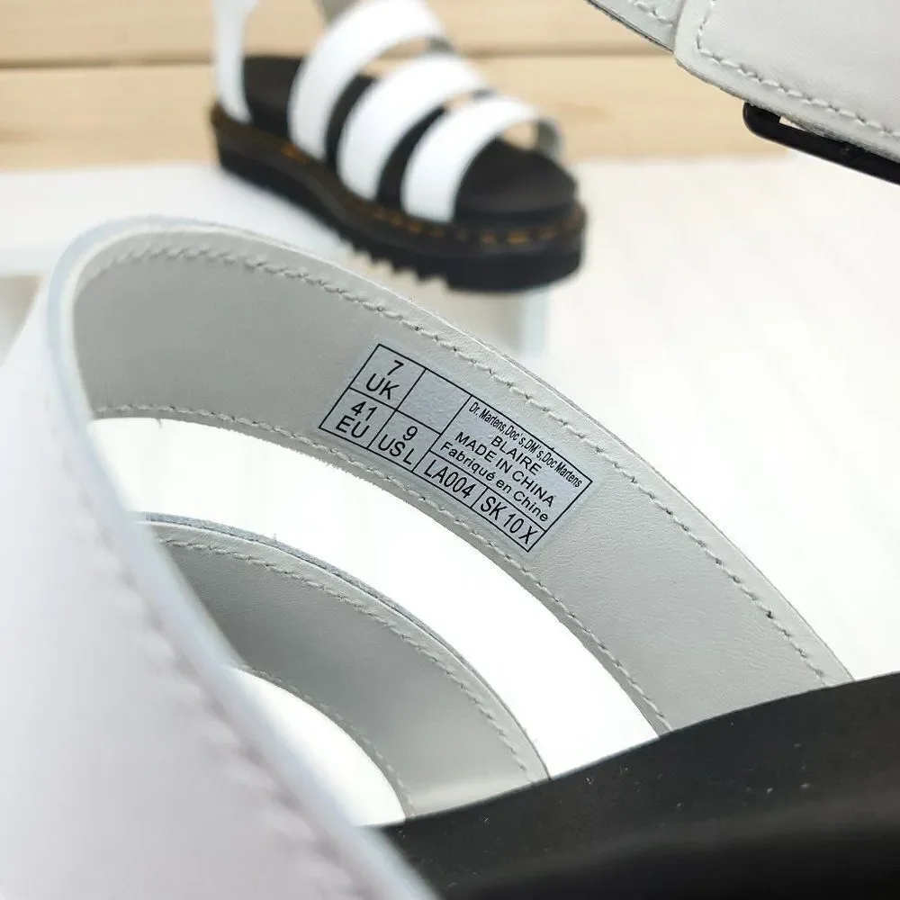 Dr. Martens Women's Blaire Hydro Leather Strap Sandals Size 9